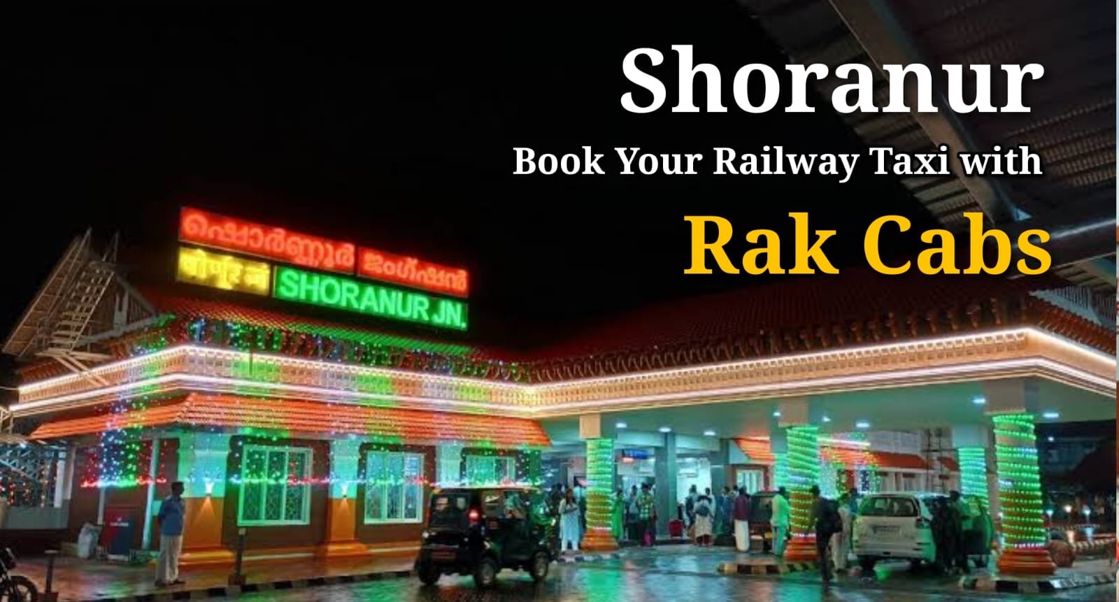 railway taxi, cab to railway station, guruvayur to shoranur